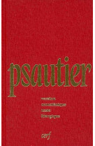 Psautier version oecumenique texte liturgiq ue reliure toile rouge