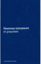 Nouveau testament et psaumes - couverture vinyle bleue
